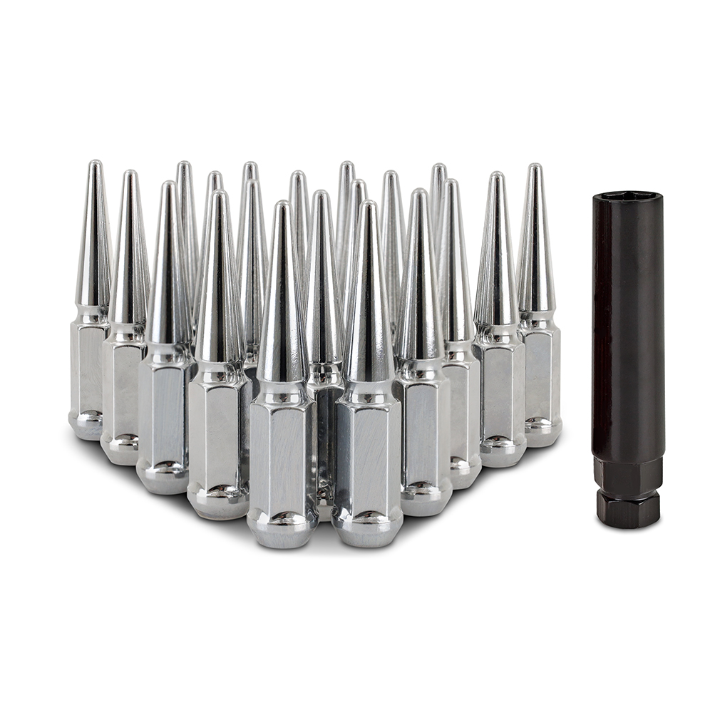 Mishimoto — Mishimoto Steel Spiked Lug Nuts M12x1.5 20pc Set - Chrome
Spiked Lug Nuts - view 7